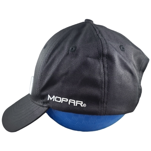 MOPAR Embroidered Logo Adjustable Hat Cap Men's Black Auto Performance Parts - Picture 4 of 7